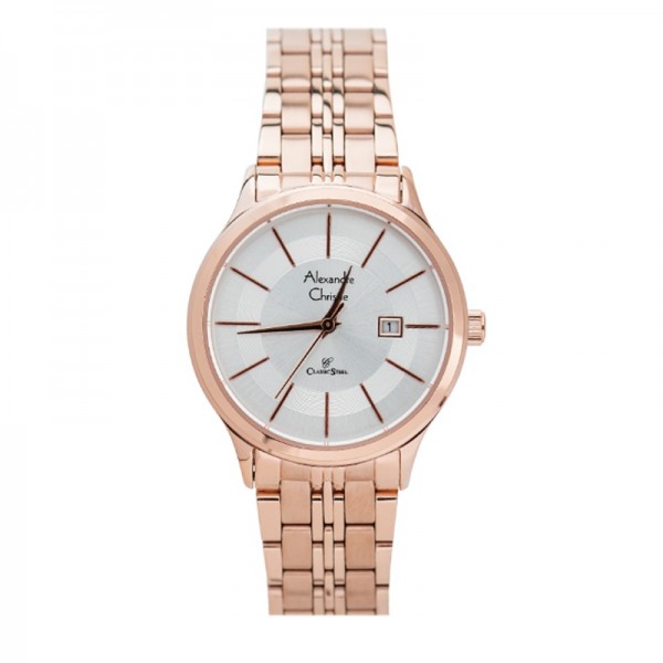 Alexandre Christie AC 8348 Rosegold White Lady LDBRGSL